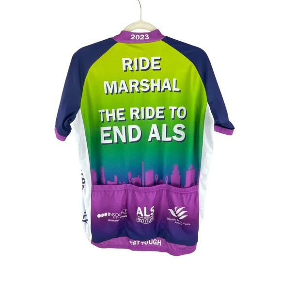 Primal Ride Marshal Tribute Trek 2023 Unisex Sports Cut Raglan Cycling Jersey L - Picture 7 of 10